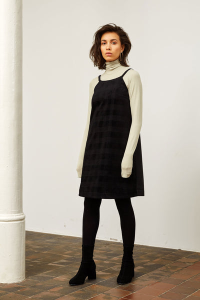 Shop babett corduroy dress black by Frisur on thegreenlabels.com