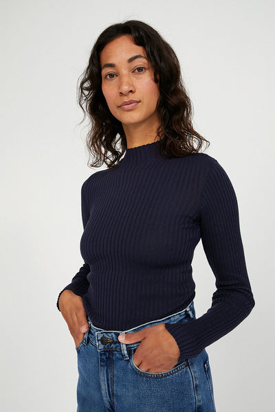 shop alaani sweater night sky by ARMEDANGELS at thegreenlabels