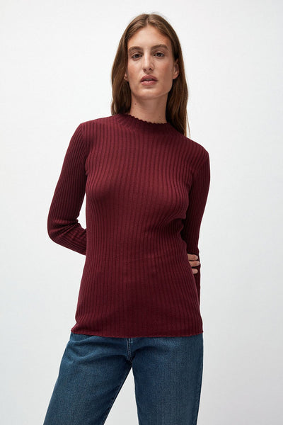 alaani sweater port wine by ARMEDANGELS on thegreenlabels