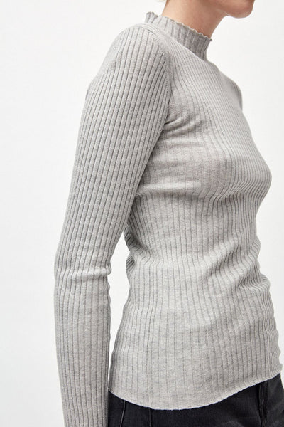 alaani sweater grey melange by ARMEDANGELS on thegreenlabels
