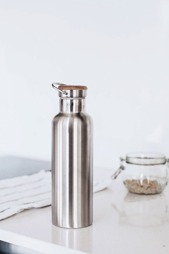 stainless steel insulated bottle by Bambaw on thegreenlabels