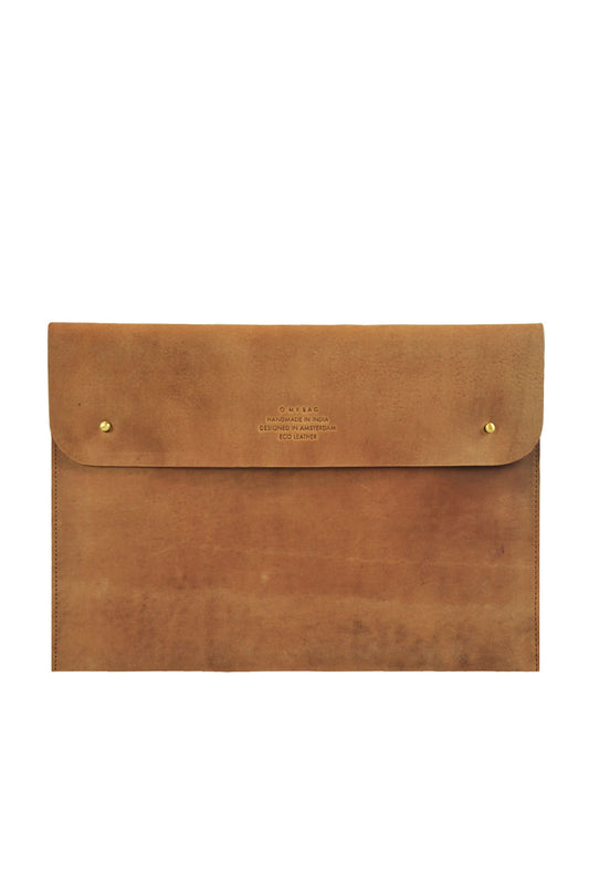 13" laptop sleeve eco camel by O My Bag on thegreenlabels.com