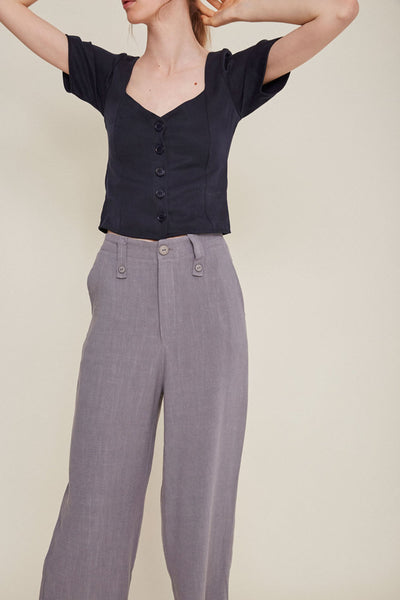 chiara top navy by Rita Row at thegreenlabels