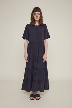 pia long dress navy by Rita Row at thegreenlabels