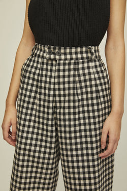 shop nati pants checkered by rita row at thegreenlabels