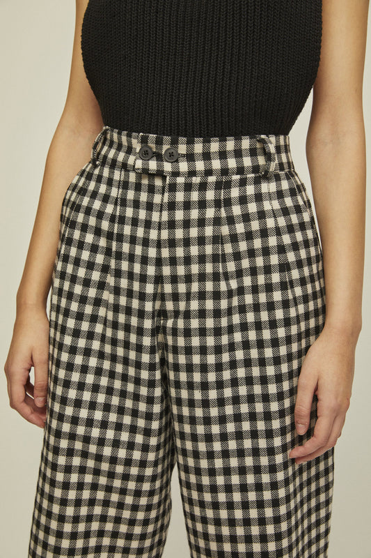 shop nati pants checkered by rita row at thegreenlabels