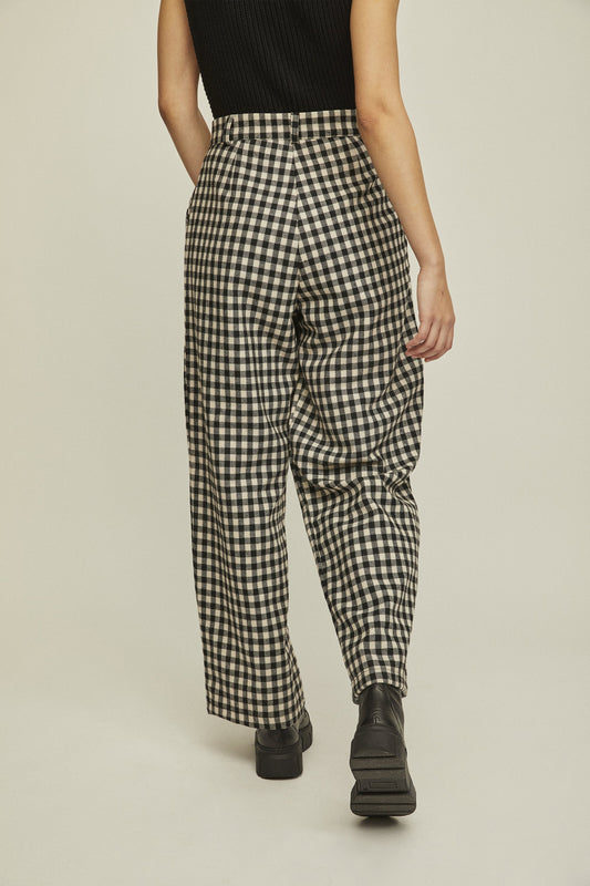 shop nati pants checkered by rita row at thegreenlabels