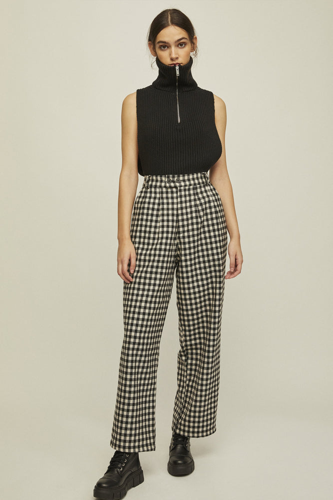shop nati pants checkered by rita row at thegreenlabels