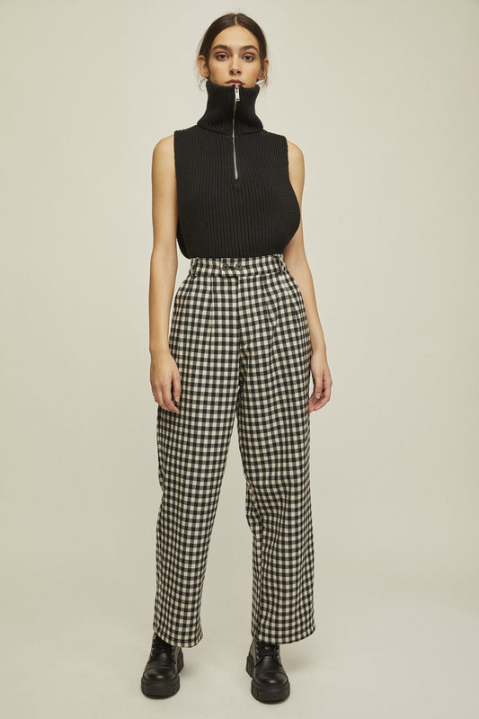 shop nati pants checkered by rita row at thegreenlabels
