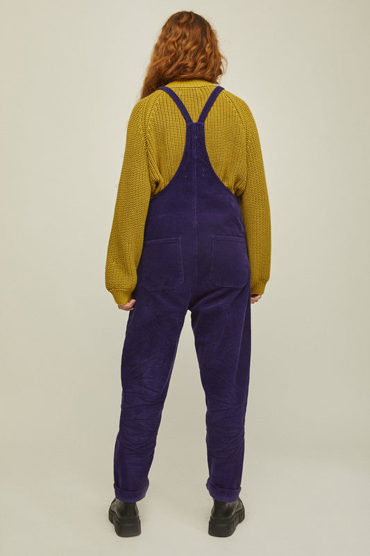 shop luan corduroy overall purple by rita row at thegreenlabels