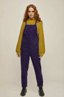 shop luan corduroy overall purple by rita row at thegreenlabels