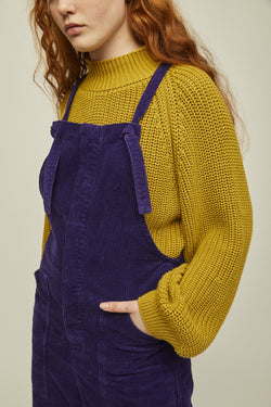 shop luan corduroy overall purple by rita row at thegreenlabels