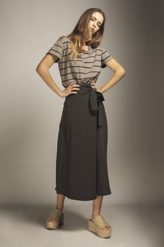 camiseta stripe t-shirt grey by Friday's Project on thegreenlabels
