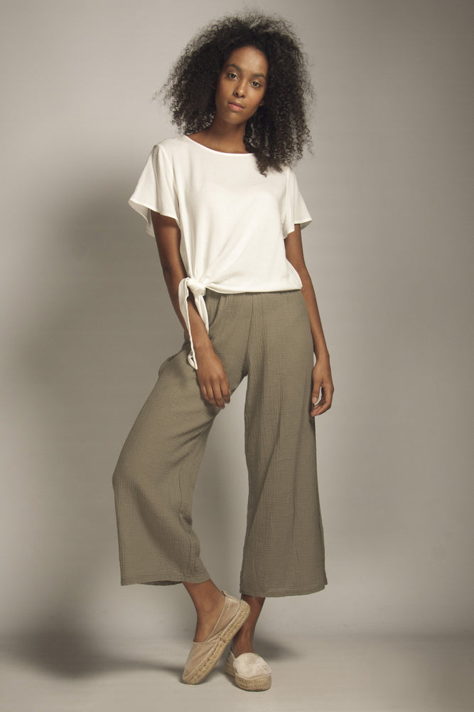 textured pants grey by Friday's Project from thegreenlabels