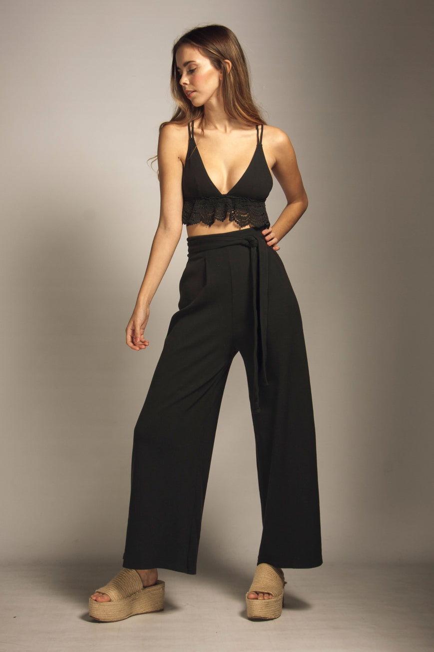 Shop crochet top black by Friday's Project on thegreenlabels