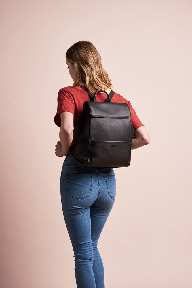 jean backpack black by O My Bag on thegreenlabels