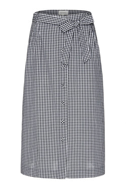 Shop maarielle vichy skirt black by Armedangels on thegreenlabels.com