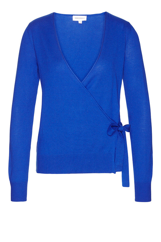 Shop janikaa top signal blue by Armedangels on thegreenlabels