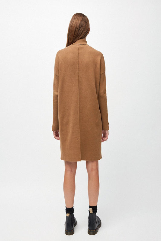 siennaa dress dark caramel by ARMEDANGELS on thegreenlabels