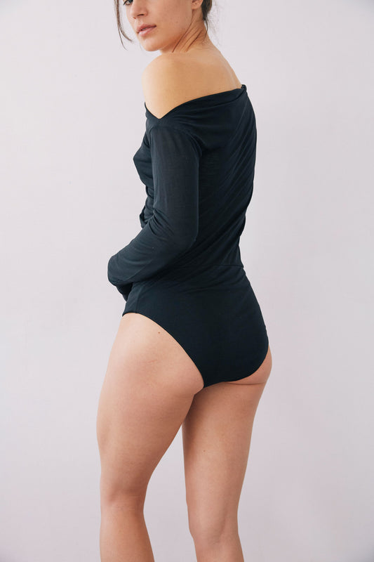 shop bodysuit black by Cossac at thegreenlabels