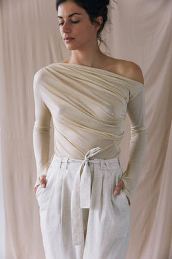 shop long sleeve top cashew by Cossac at thegreenlabels