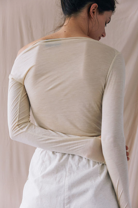 shop long sleeve top cashew by Cossac at thegreenlabels