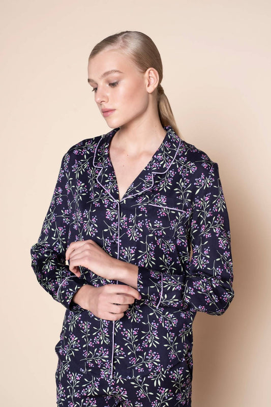 shop blouse funky flowers by Le Nap on thegreenlabels.com