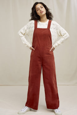 shop ali velvet dungarees cinnamon by people tree at thegreenlabels