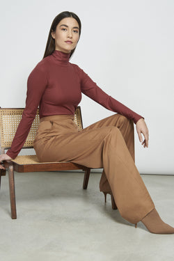 shop arouca wide pants tabacco by jan n june at thegreenlabels