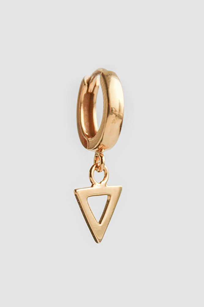 arrow earring hoop gold <br> by Neinties