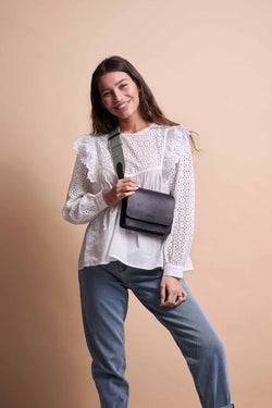 audrey mini black by O My Bag on thegreenlabelsaudrey mini black by O My Bag on thegreenlabels
