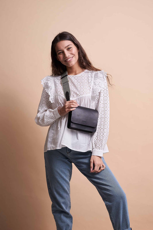 audrey mini black by O My Bag on thegreenlabelsaudrey mini black by O My Bag on thegreenlabels