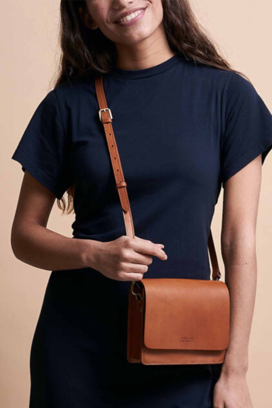 audrey mini <br> cognac classic leather by O My Bag on Thegreenlabels