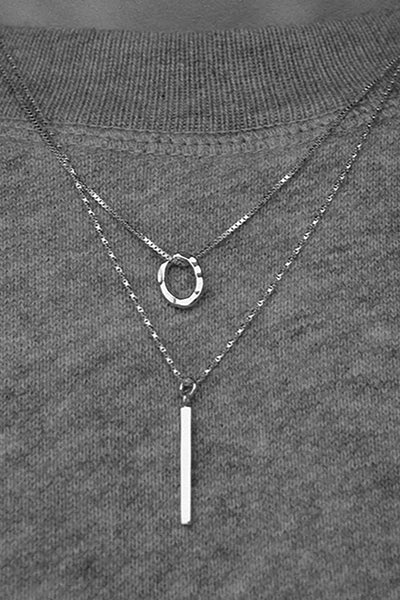 Shop balance necklace sterling silver by Neinties on thegreenlabels.com