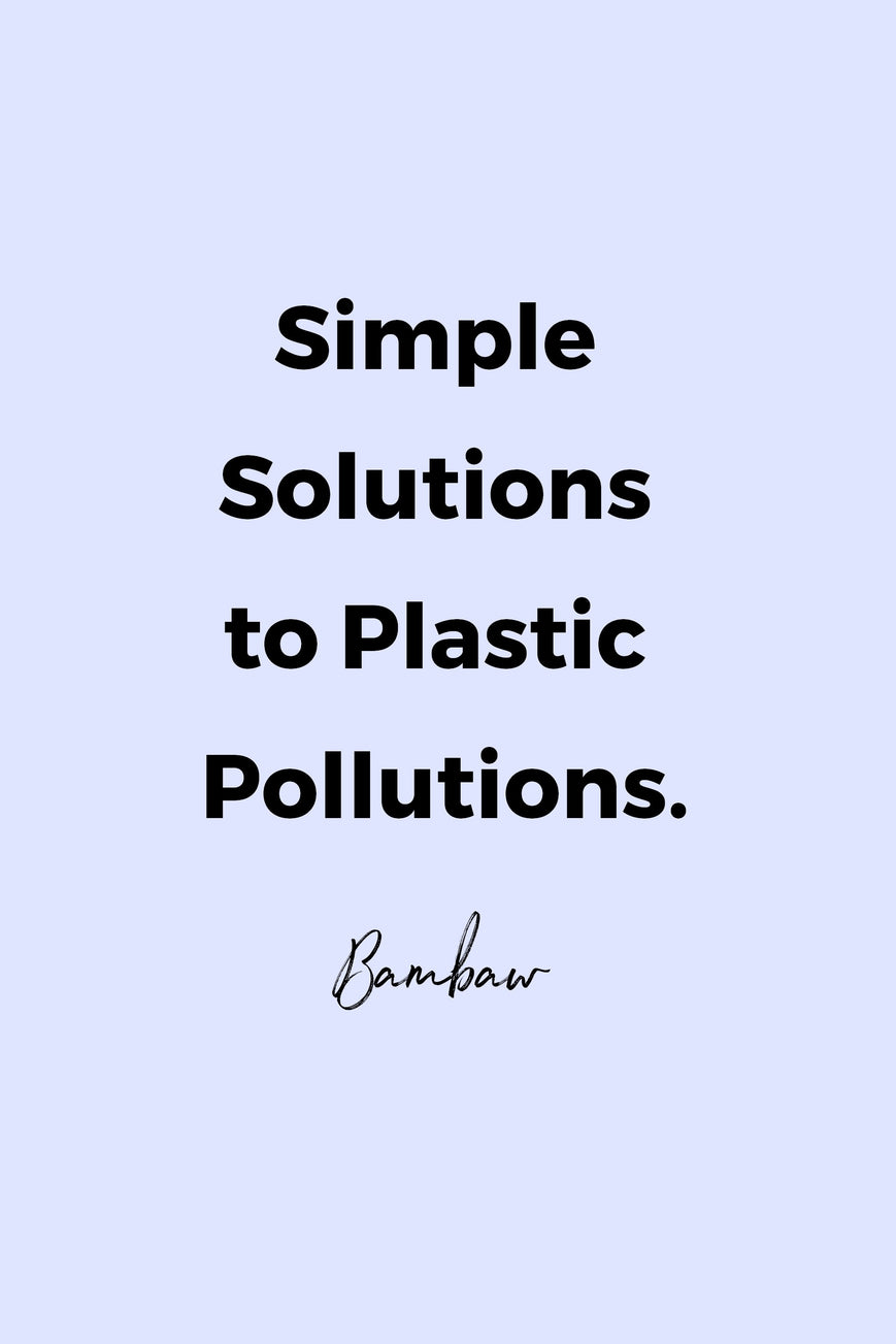 Simple sollutions to plastic pollutions by Bambaw