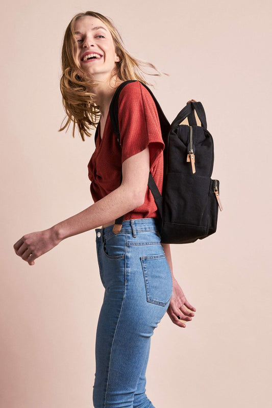 billie's backpack black by O My Bag on thegreenlabels