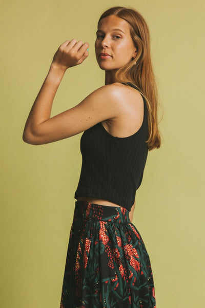 black turkana tank top by Thinking Mu on thegreenlabels