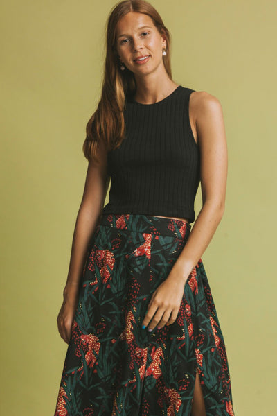 black turkana tank top by Thinking Mu on thegreenlabels