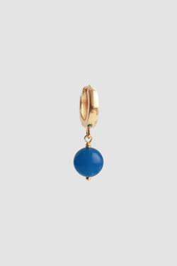 shop blue agate hoop gold by Neinties at thegreenlabels