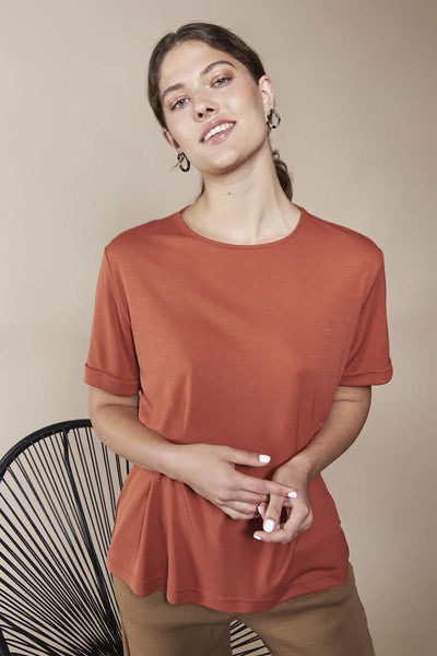 shop boy rust t-shirt by JAN’N JUNE on thegreenlabels.com