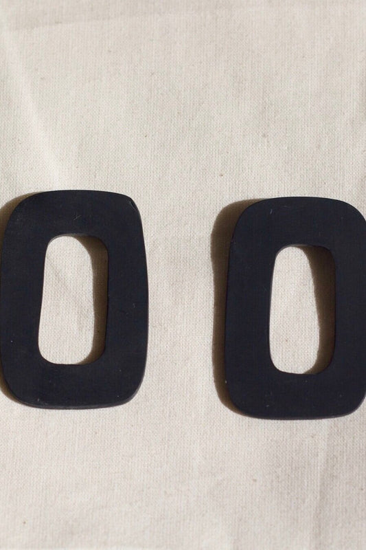 shop sagres earrings black by Hello Zephyr at thegreenlabels