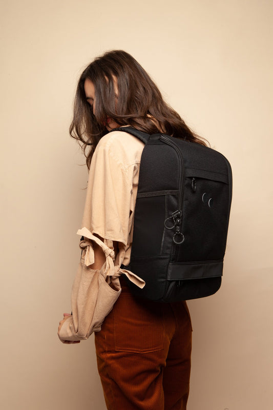 CUBIK backpack rooted black by pinqponq on thegreenlabels