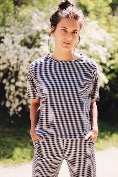 shop chester checked top by JAN’N JUNE on thegreenlabels.com