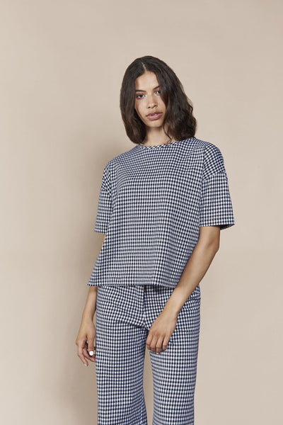 shop chester checked top by JAN’N JUNE on thegreenlabels.com
