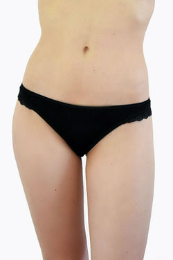 Shop elle thong black by Olly Lingerie on thegreenlabels.com