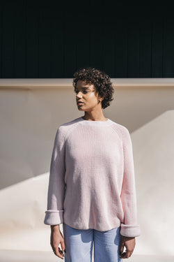 Shop daliaa sweater fresh rose by Armedangels on thegreenlabels