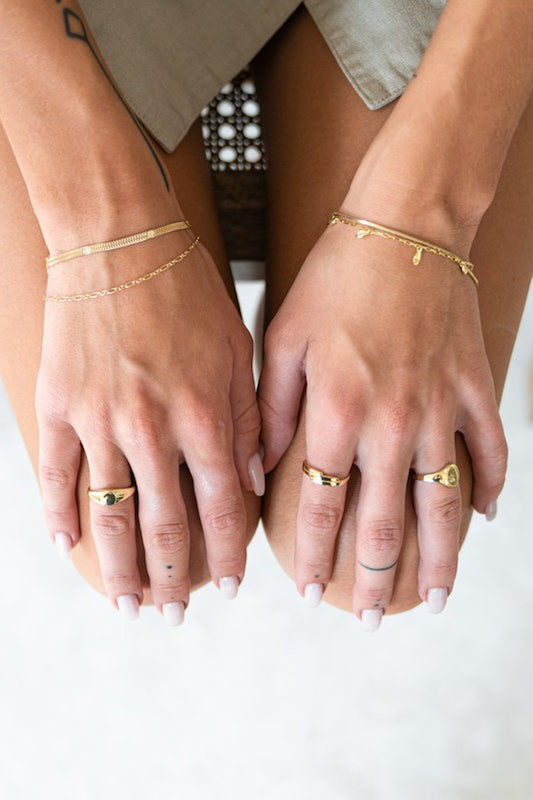 shop double violet bracelet by flawed at thegreenlabels