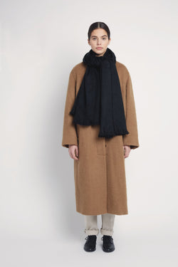 Shop sustainable scarves black by Alpaca Loca on thegreenlabels.com