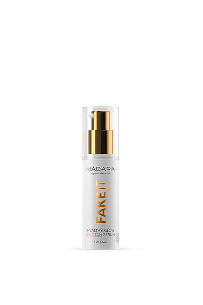 fake it natural self tan serum face by Mádara on thegreenlabels.com