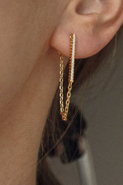 firefly earring gold by Neinties on thegreenlabels